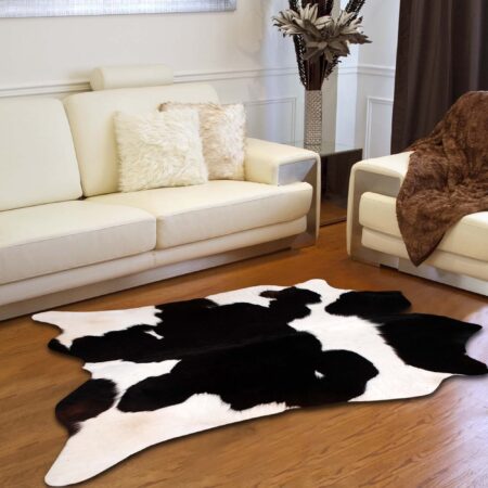 Affordable Cowhide Rugs Black And