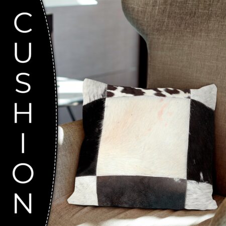 Cowhide Cushion Cover